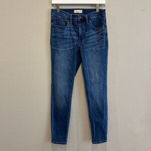 Madewell 9" Mid Rise Denim Skinny Jeans